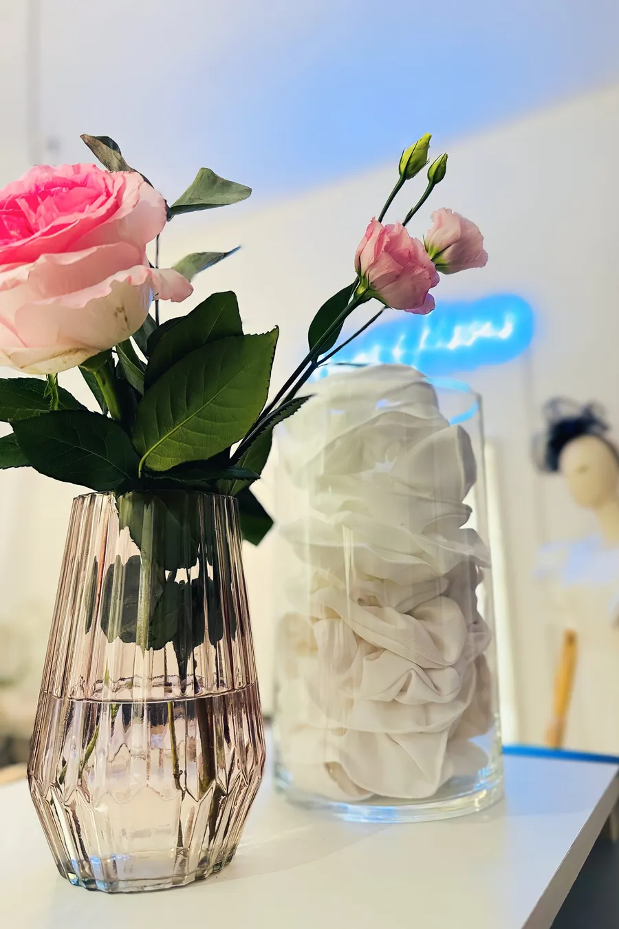 Dekoration im Bridal Studio hugs & kisses